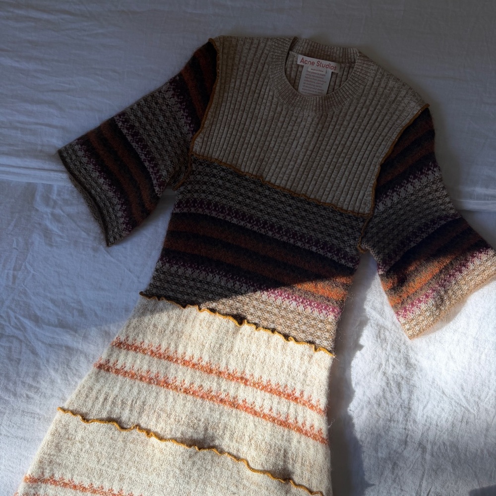Acne Studio Patchwork Sweater Dress - image 1